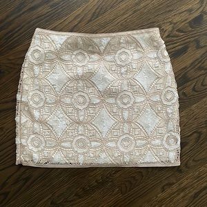 Express sequin mini skirt